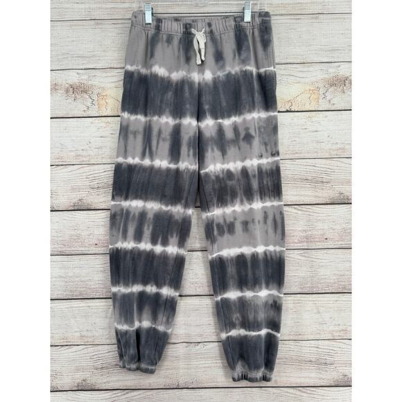 Lucky Brand Tie Dye Jogger Sweatpants Womens Small Gray White Chill at Home - Picture 1 of 12